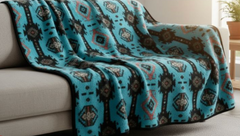 Eagle Eye Polar Fleece with Tribal design (50x60)