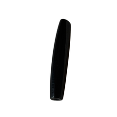 Hair Bone Pipes Oval Black 1.5" Worked on Bone 25 pieces