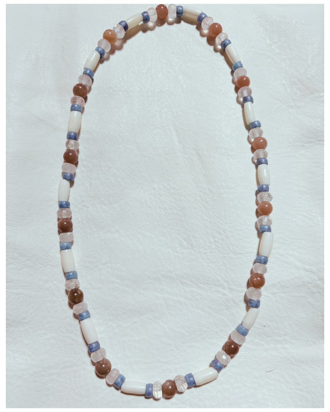 Silas - Natural Stone & Bone Necklace