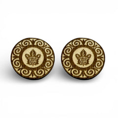 29mm Wood Burned Cabs Toronto Maple Leafs