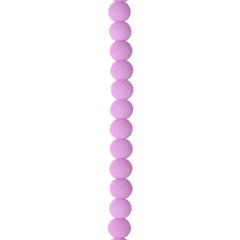 Czech Glass Beads Strand – 4mm White Alabaster Velvet Soft Magenta (46 pcs)