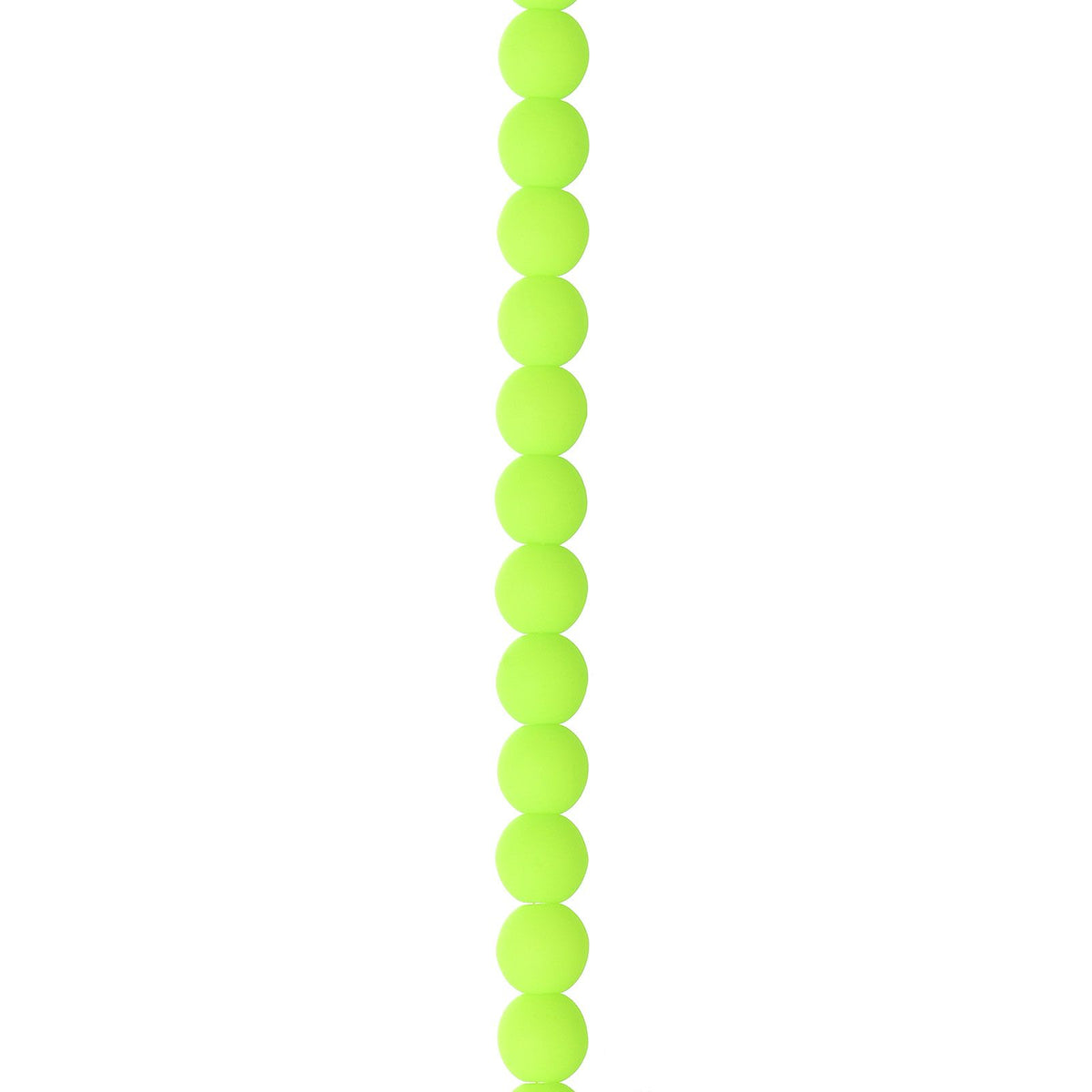Czech Glass Beads Strand – 4mm White Alabaster Velvet Lime (46 pcs)