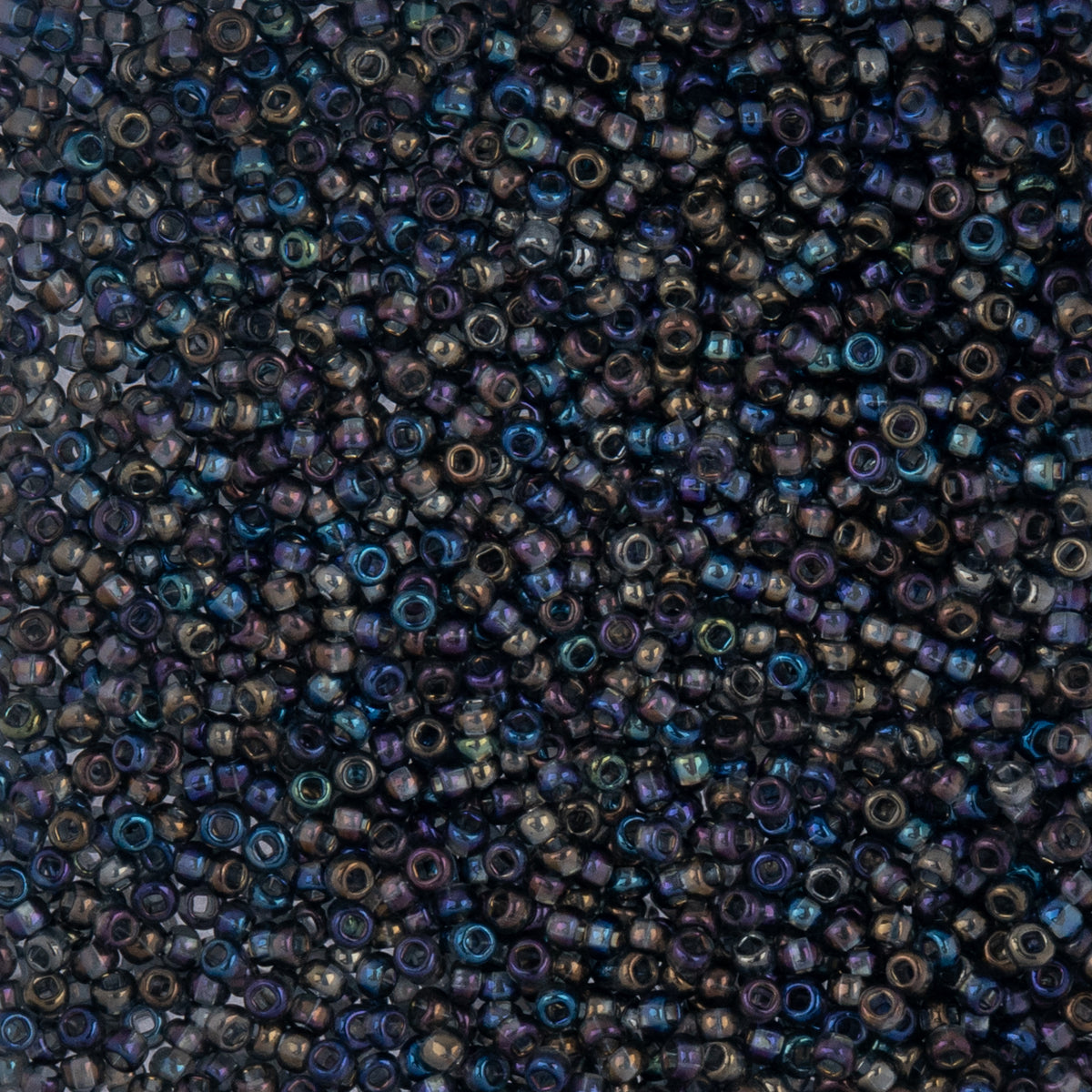 10/0 Preciosa Seed Beads Transparent Grey AB