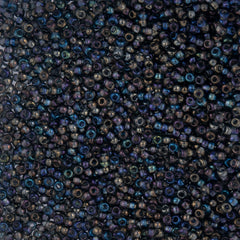 10/0 Preciosa Seed Beads Transparent Grey AB