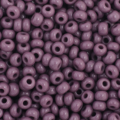 11/0 Preciosa Seed Beads Opaque Dark Mauve #01027