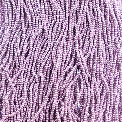 13/0 Charlotte Cut Preciosa (Czech) Bead Metallic Violet Terra Strung