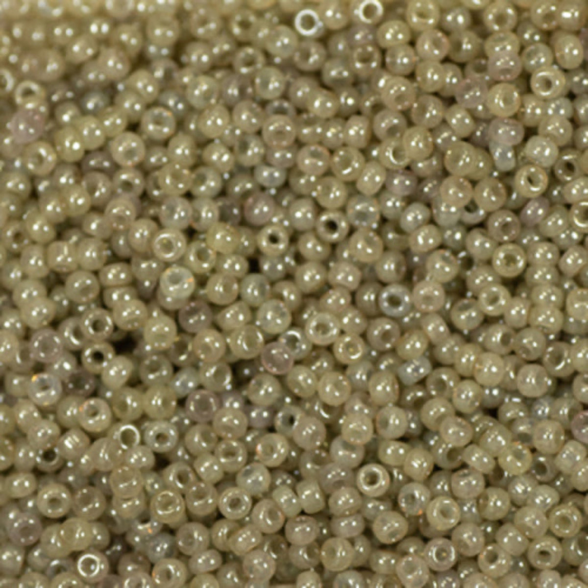15/0 Miyuki Seed Bead Light Olive Green Opaque #2374