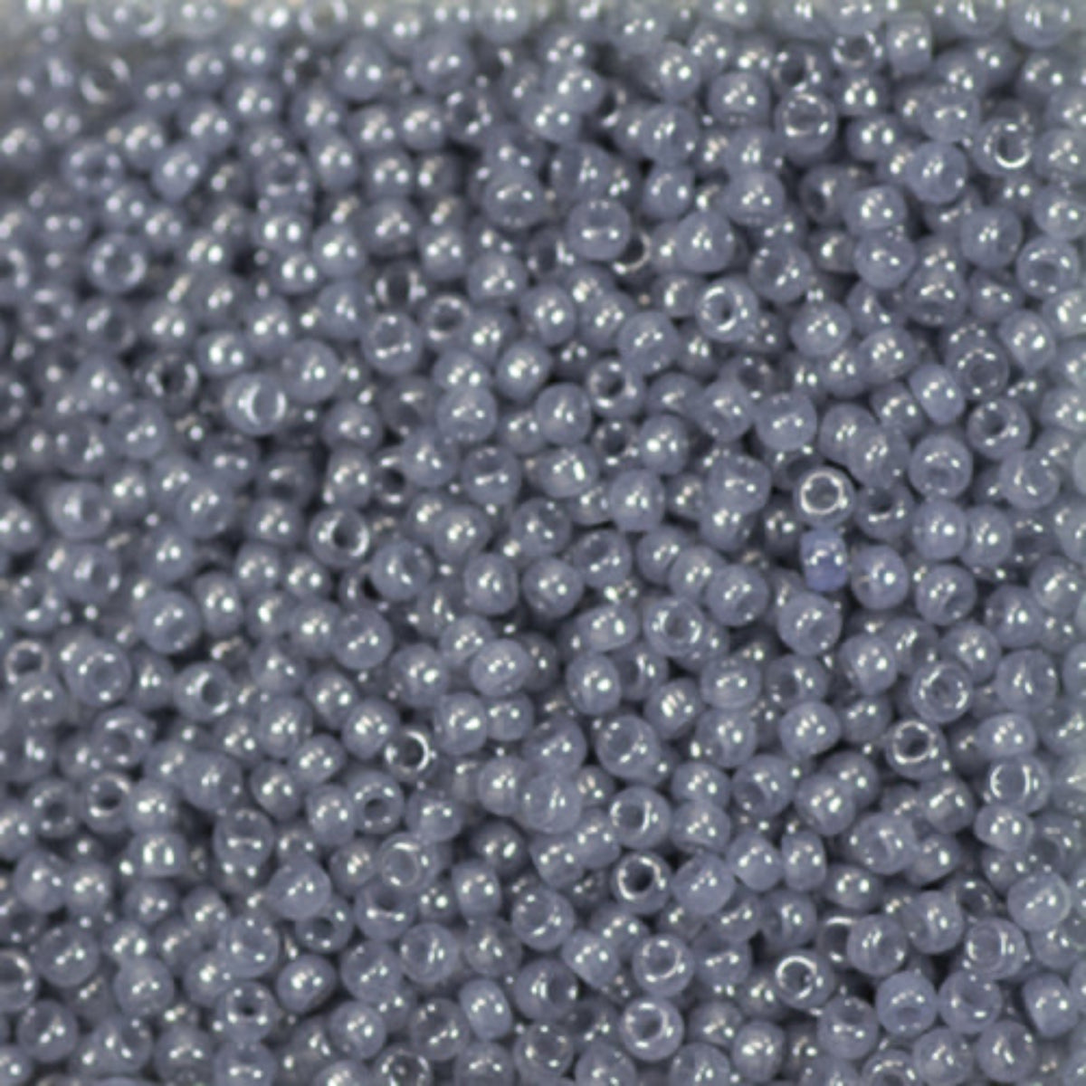 15/0 Miyuki Seed Beads Light Slate Grey Opaque #2378V
