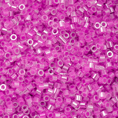Cylin Beads by John Bead – Orchid Glow AB Lined – 25g Bag