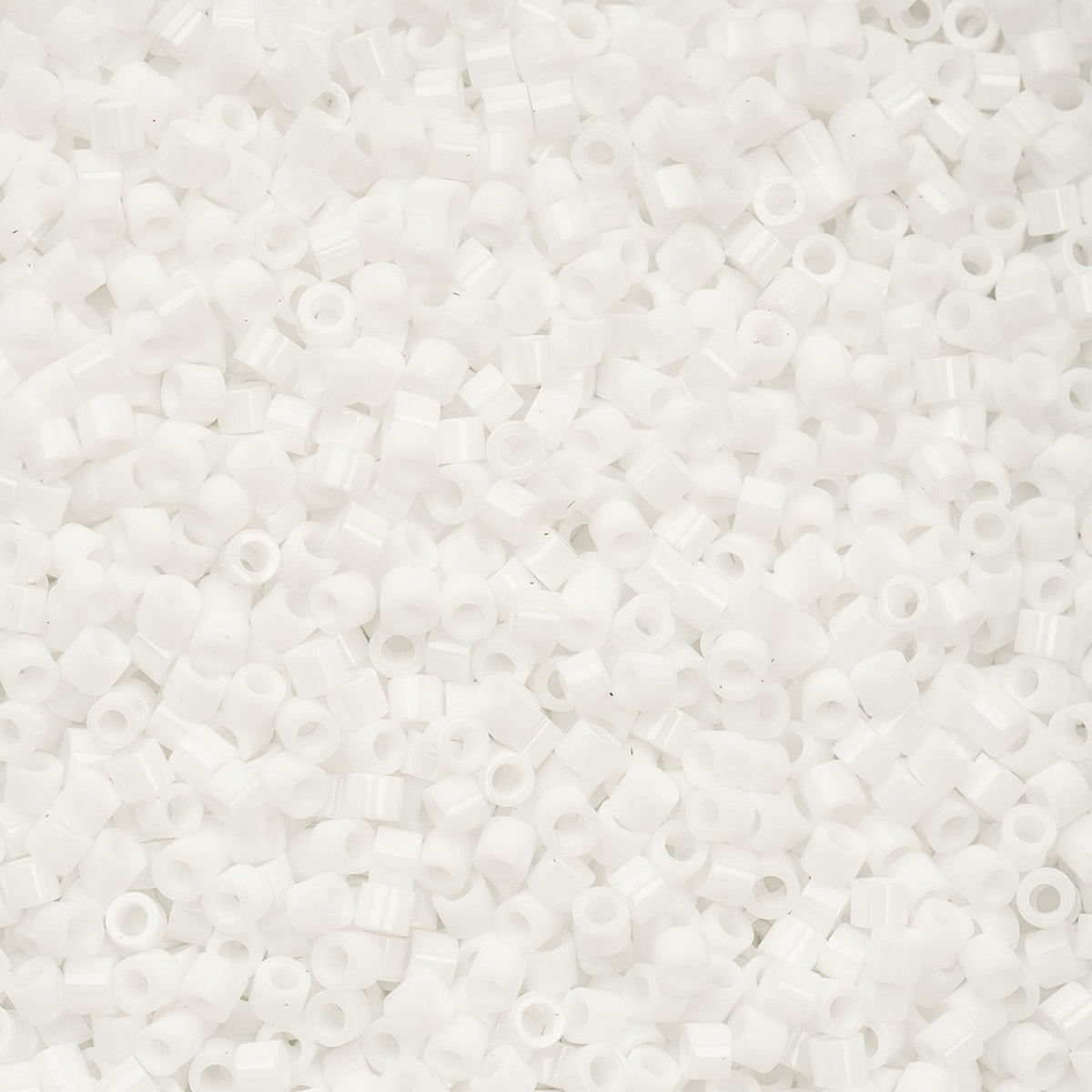 Cylin Beads by John Bead – Opaque Chalk White – 25g Bag