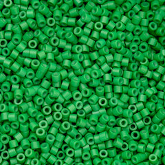 Cylin Beads by John Bead – Opaque Green Kelly – 25g Bag