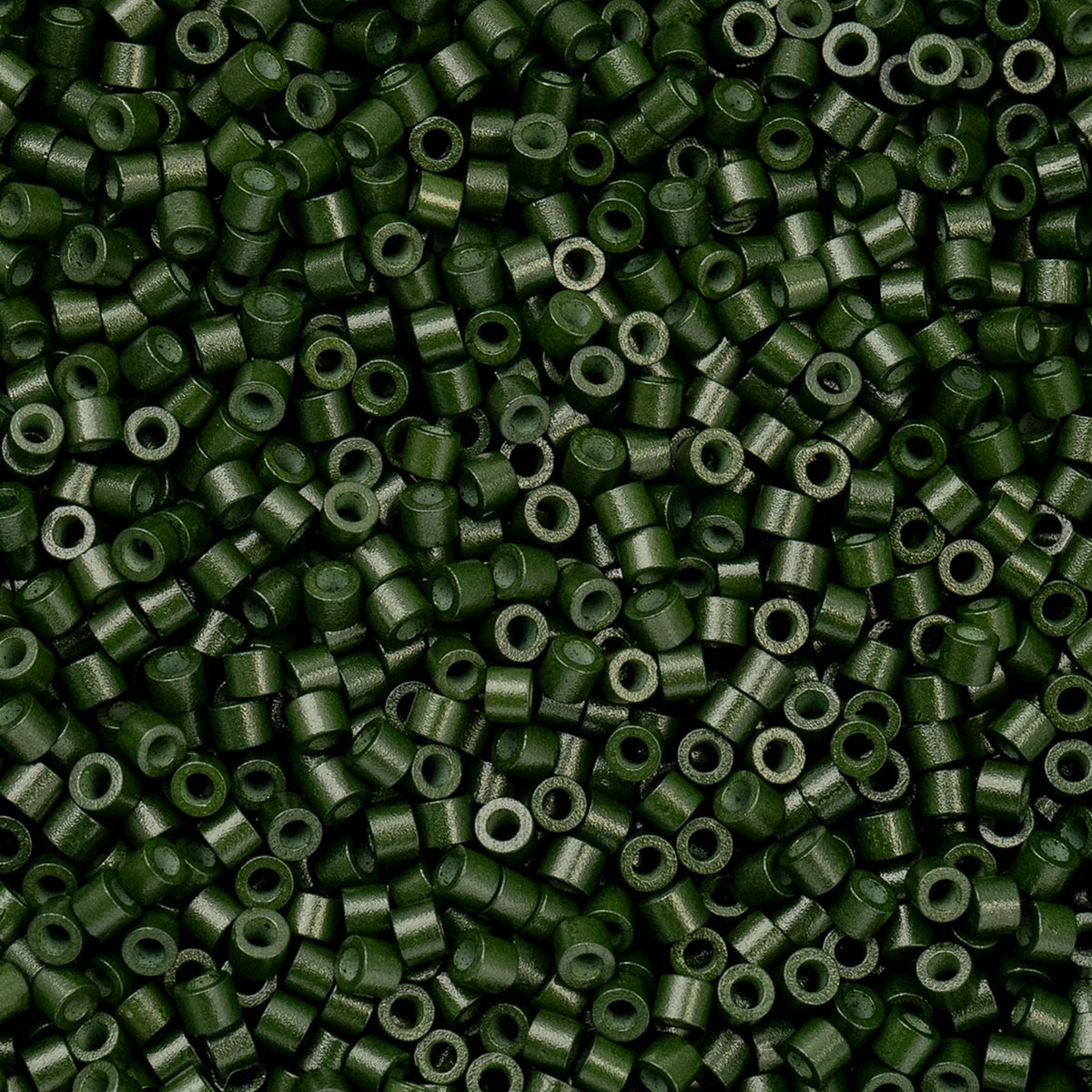 Cylin Beads by John Bead – Opaque Forest Green – 25g Bag