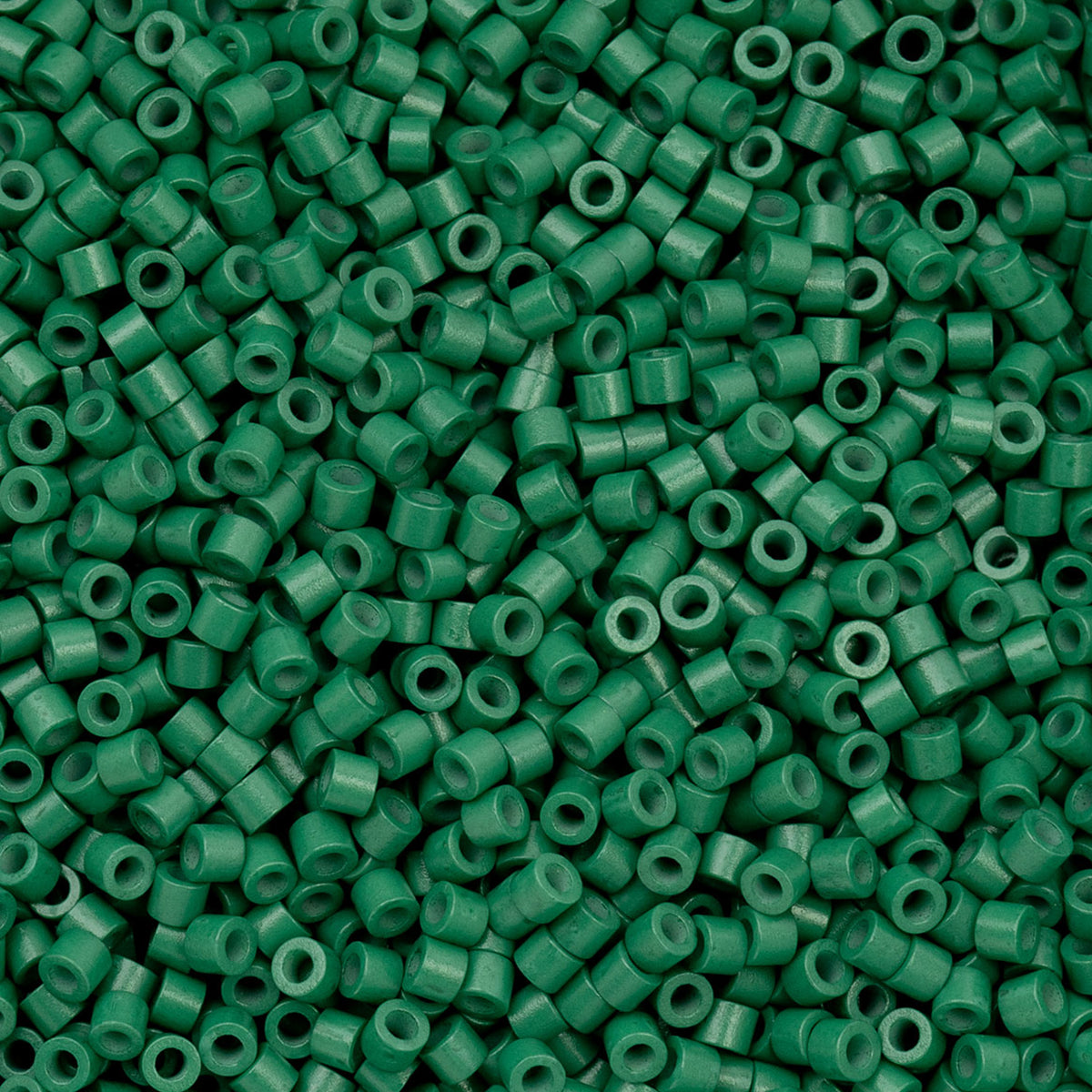Cylin Beads by John Bead – Opaque Emerald Green – 25g Bag