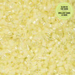 Cylin Beads by John Bead – Glow in the Dark AB - Yellow – 25g Bag