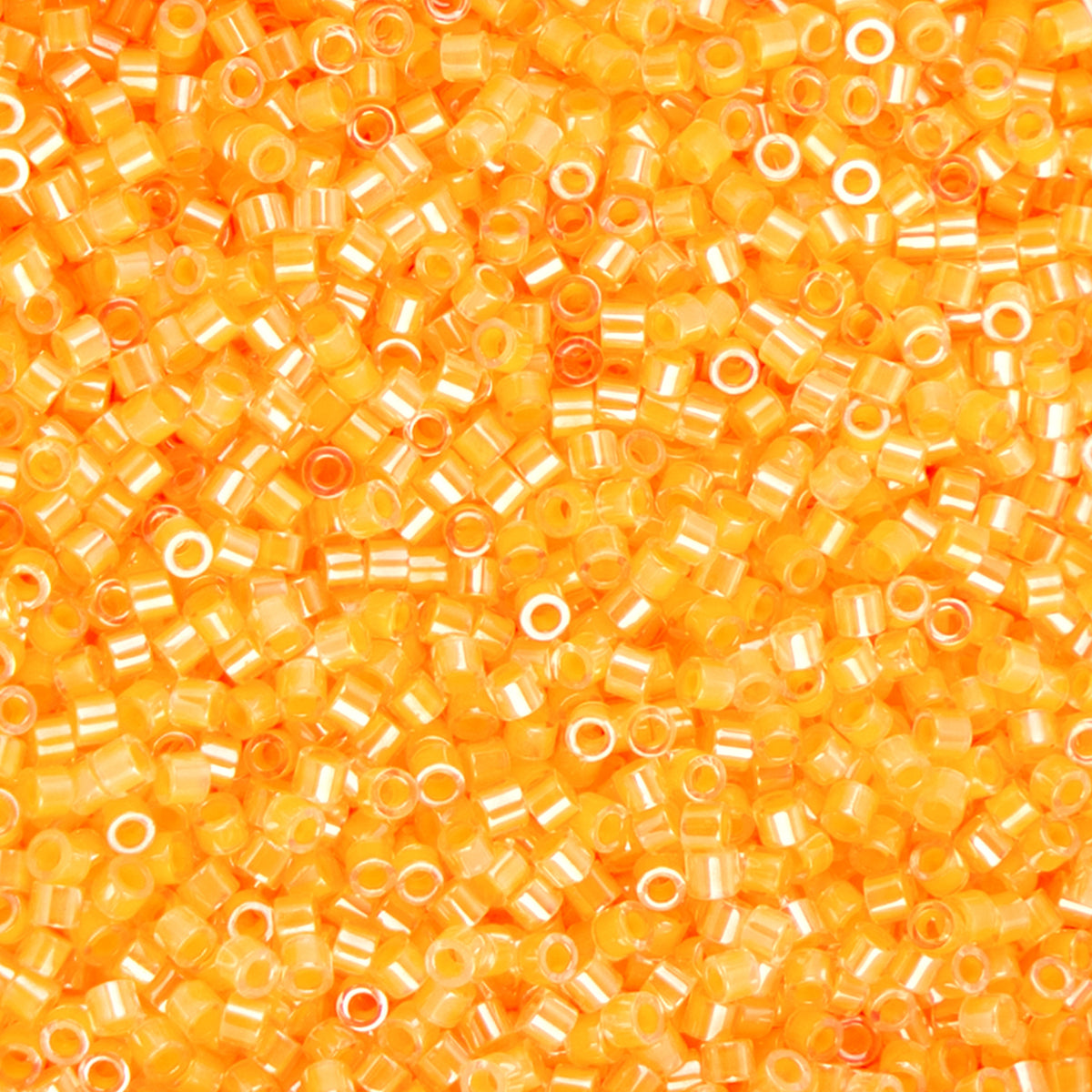 Cylin Beads by John Bead – Opaque Neon Light Orange – 25g Bag