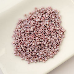 Cylin Beads by John Bead – Opaque Light Lilac AB – 25g Bag
