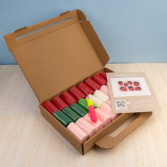 Strawberry Rug – Latch Hook DIY Kit (29 pcs) – Multicolor