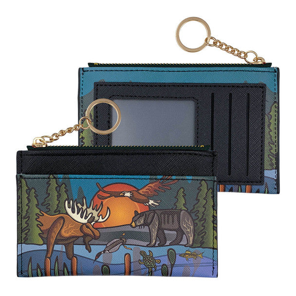 Zippered Card Wallet – All My Relatives by Storm Angeconeb