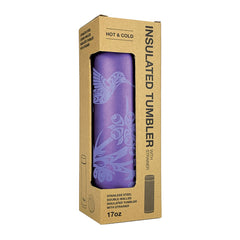 Simone Diamond (Coast Salish) – Insulated Tumbler – Hummingbird (17 oz)