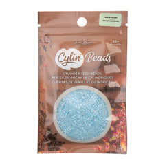 Cylin Beads by John Bead – Glow in the Dark AB - Sky – 25g Bag