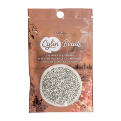 Cylin Beads by John Bead – Electro Silver – 25g Bag