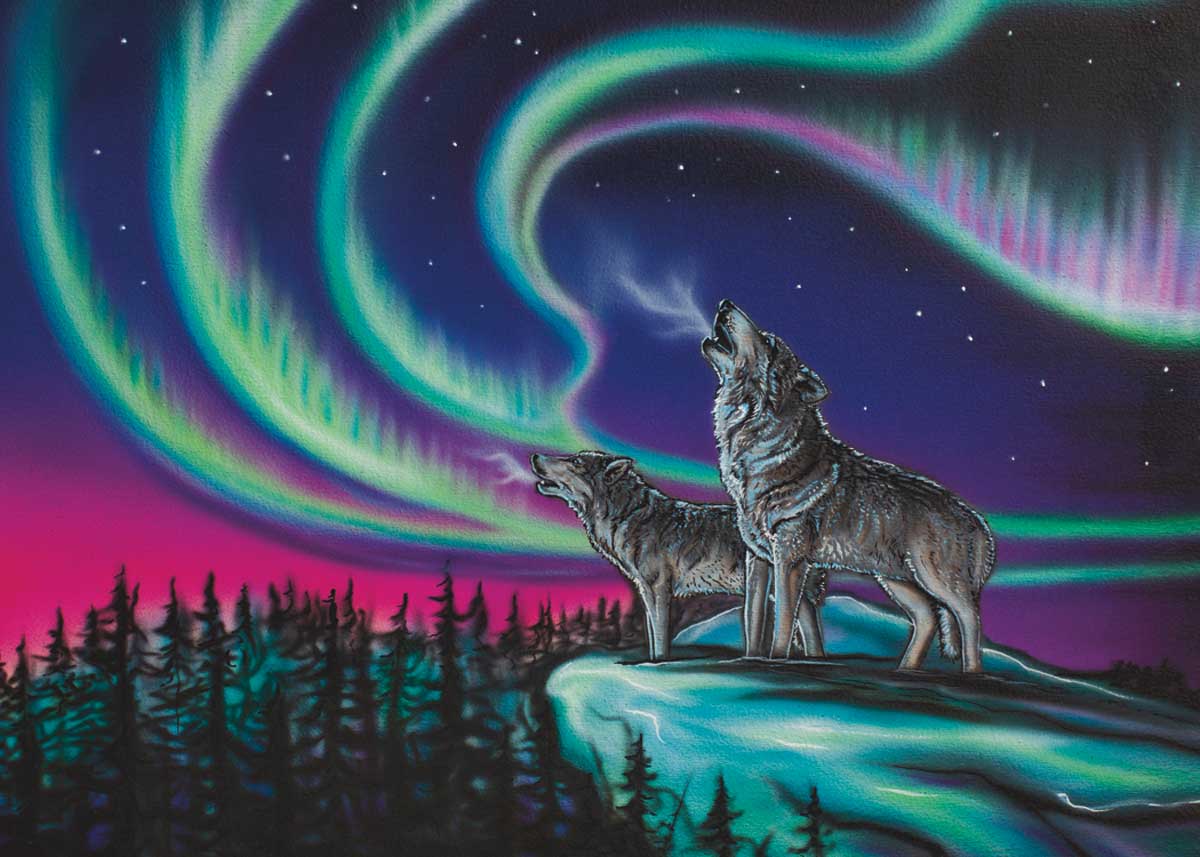 Diamond Art - Sky Dance - Wolf Song