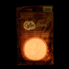 Cylin Beads by John Bead – Glow in the Dark AB - Pink Neon – 25g Bag