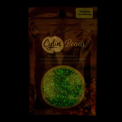 Cylin Beads by John Bead – Glow in the Dark - Grey – 25g Bag