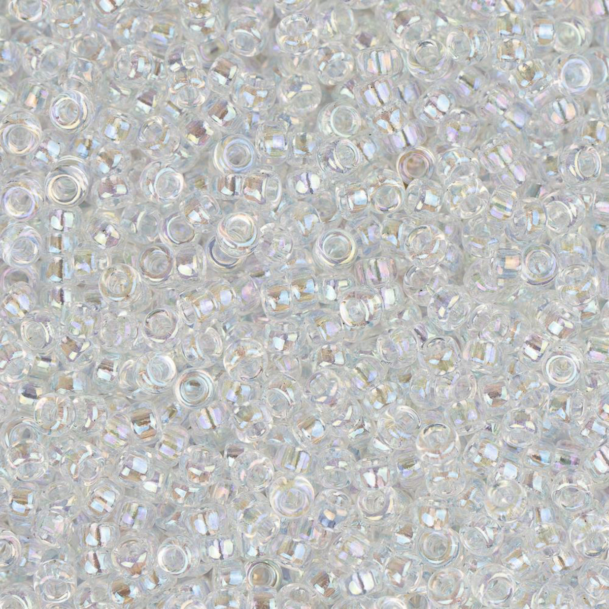 15/0 Miyuki Seed Bead Crystal AB #0250