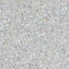 15/0 Miyuki Seed Bead Crystal AB #0250