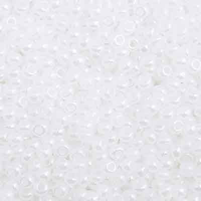 10/0 Preciosa Seed Beads Opaque Pearl White