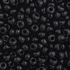 11/0 Preciosa Seed Beads Opaque Black