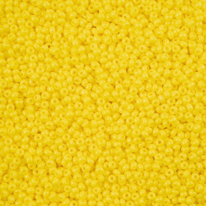 11/0 Preciosa Seed Beads Terra Intensive Yellow #43111