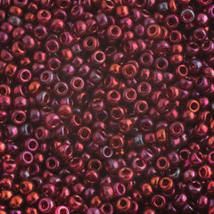 11/0 Miyuki Seed Beads Burgundy Gold Luster #0315