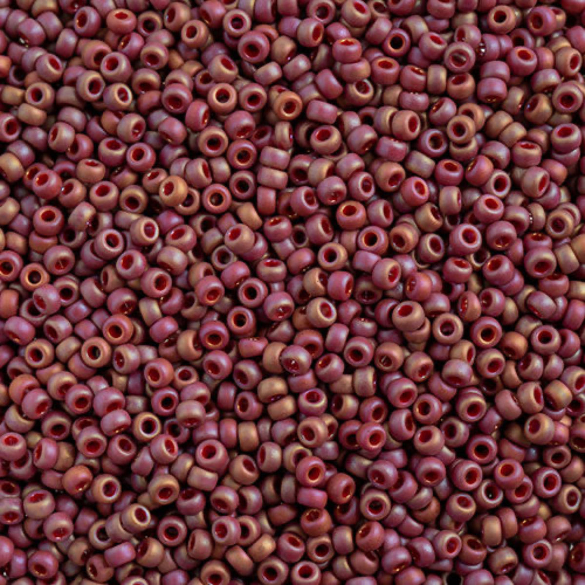 11/0 Miyuki Seed Beads Frosted Glazed/Rainbow Pink Rosewood Matte AB #4696