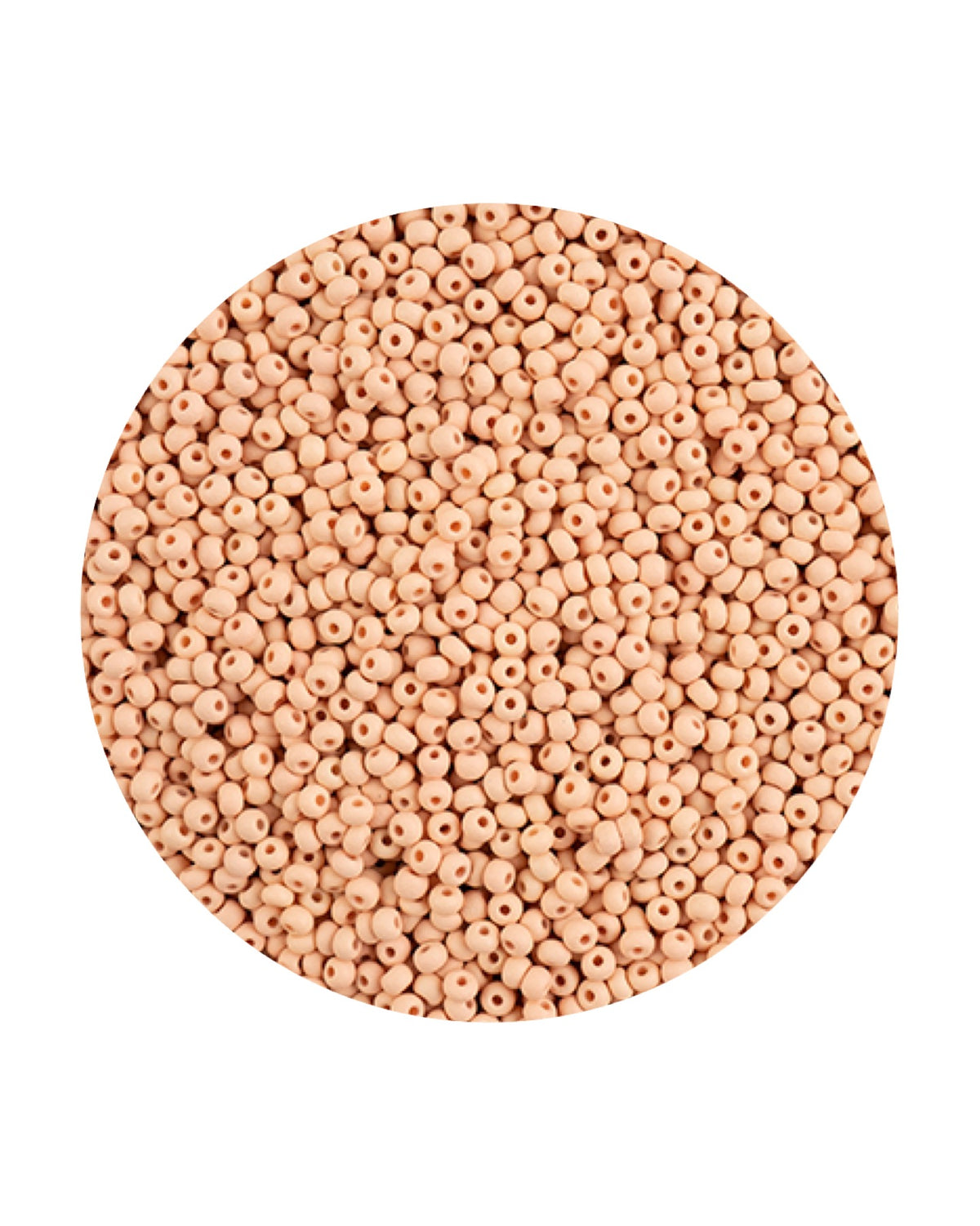 11/0 Preciosa Permalux Seed Beads Chalk Apricot Dyed Matte