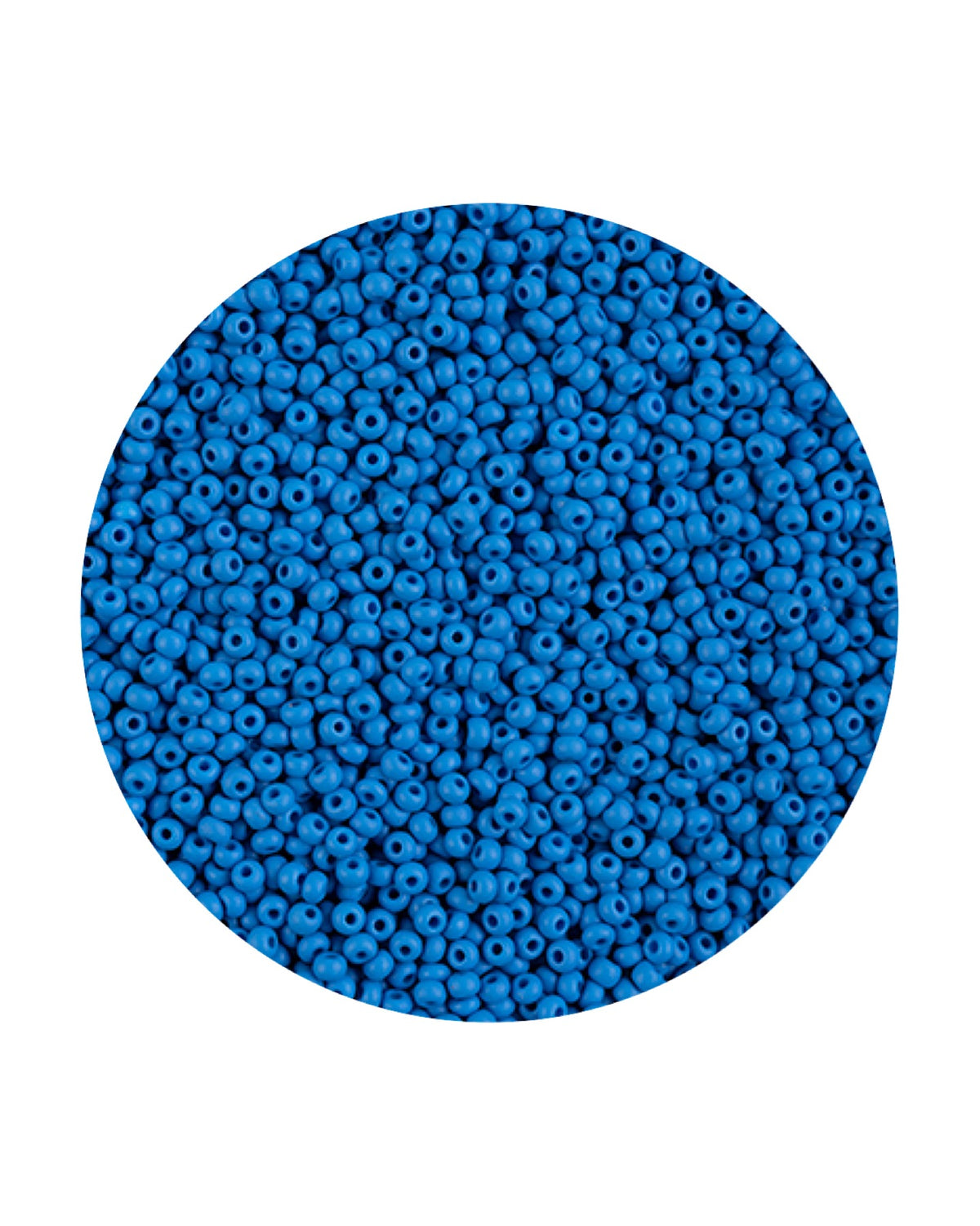 11/0 Preciosa Permalux Seed Beads Chalk Blue Dyed Matte