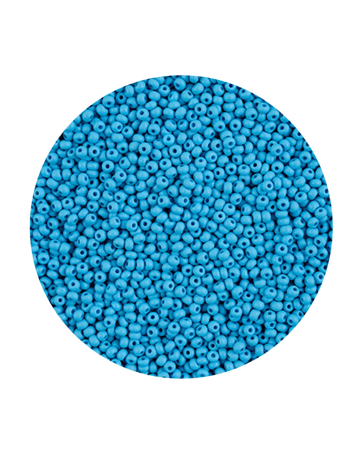 11/0 Preciosa Permalux Seed Beads Chalk Dark Turquoise Dyed Matte