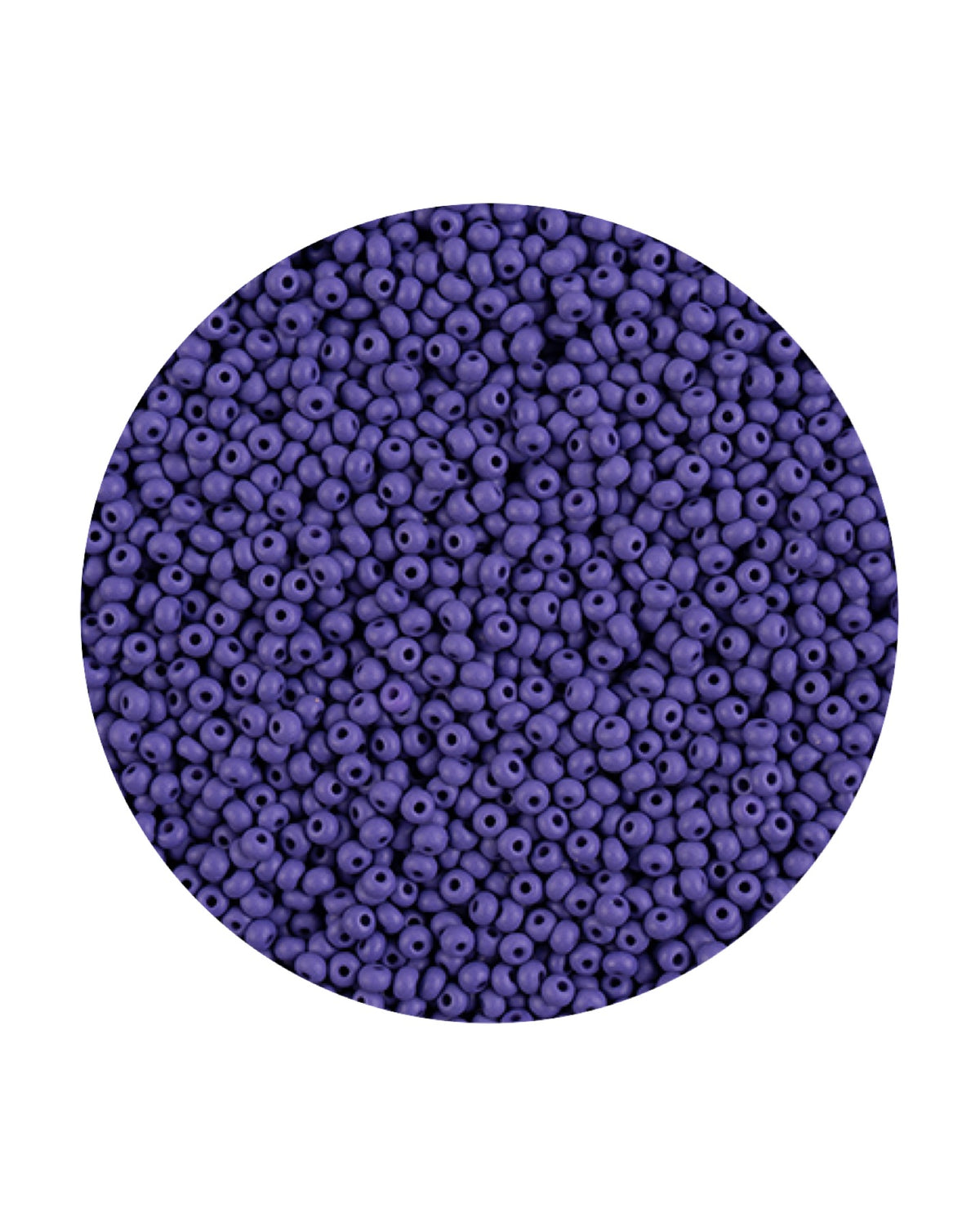 11/0 Preciosa Permalux Seed Beads Chalk Dark Violet Dyed Matte