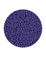 11/0 Preciosa Permalux Seed Beads Chalk Dark Violet Dyed Matte