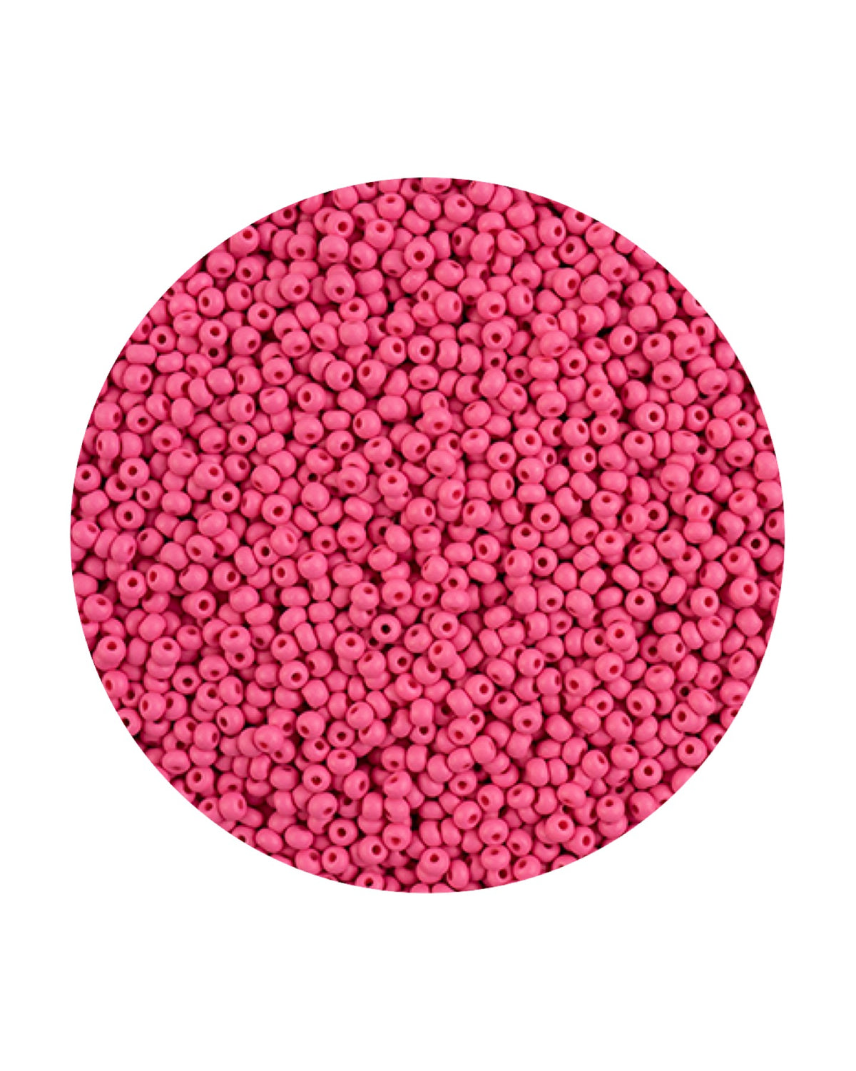 11/0 Preciosa Permalux Seed Beads Chalk Fuchsia Dyed Matte