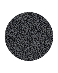 11/0 Preciosa Permalux Seed Beads Chalk Grey Dyed Matte