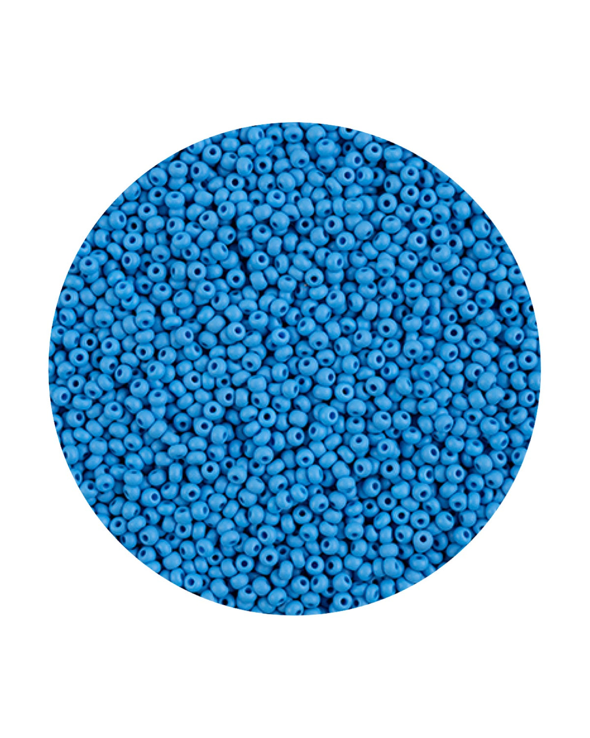 11/0 Preciosa Permalux Seed Beads Chalk Light Blue Dyed Matte