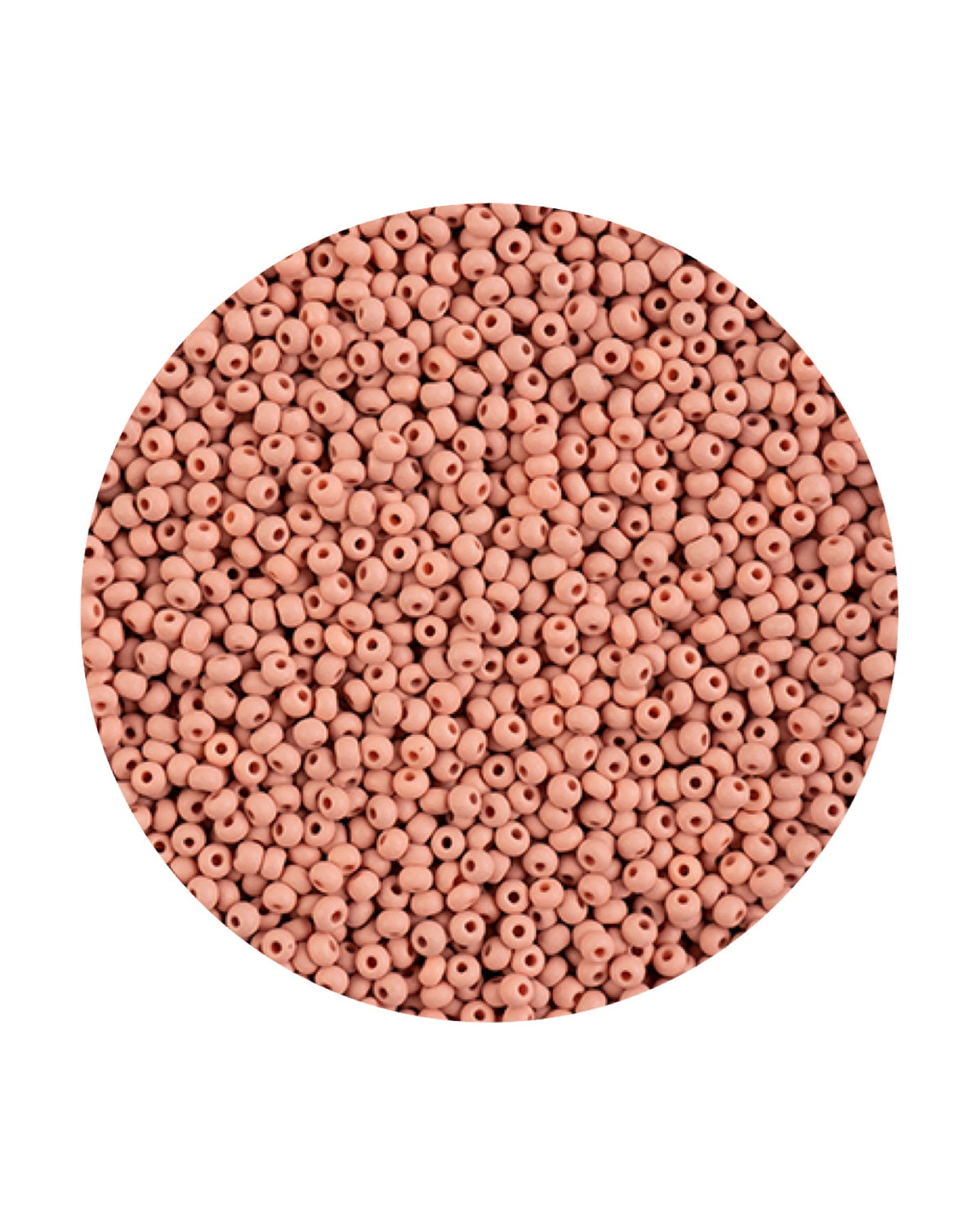 11/0 Preciosa Permalux Seed Beads Chalk Light Brown Dyed Matte
