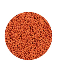 11/0 Preciosa Permalux Seed Beads Chalk Orange Dyed Matte