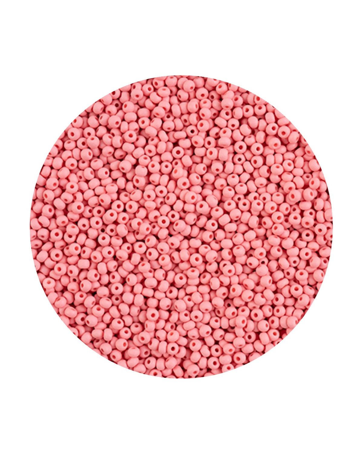 11/0 Preciosa Permalux Seed Beads Chalk Pink Dyed Matte