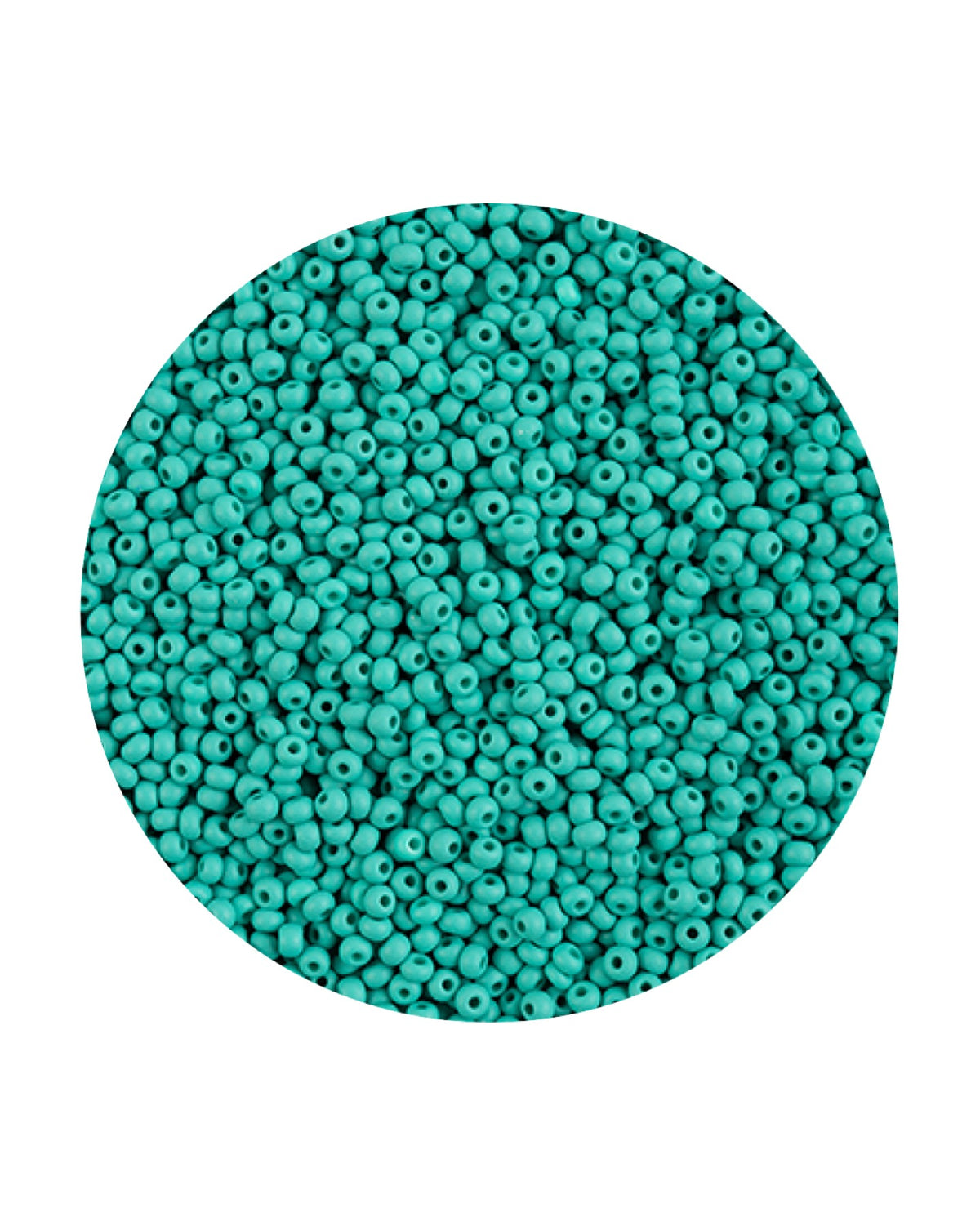 11/0 Preciosa Permalux Seed Beads Chalk Sea Green Dyed Matte