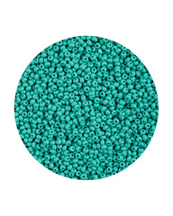 11/0 Preciosa Permalux Seed Beads Chalk Sea Green Dyed Matte