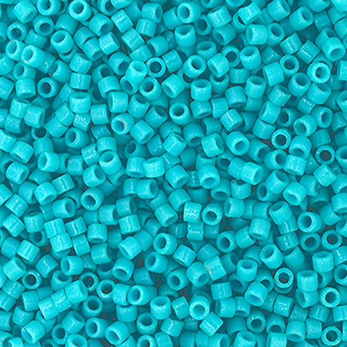 Delica 11/0 RD #2130 Duracoat Opaque Dyed Turquoise Blue 5.2g Vial