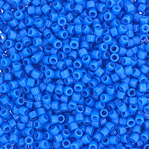 Delica 11/0 RD #2134 Duracoat Opaque Dyed Blue Cerulean 5.2g Vial